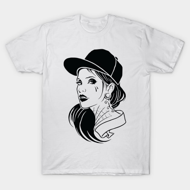 Girl with Tatoo T-Shirt by XOZ